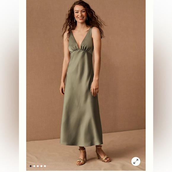 BHLDN Hudson Satin Dress (Bridesmaid) - Picture 5 of 7